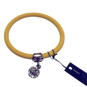 NWT Marc by Marc Jacobs Yellow Rubber Charm Bracelet